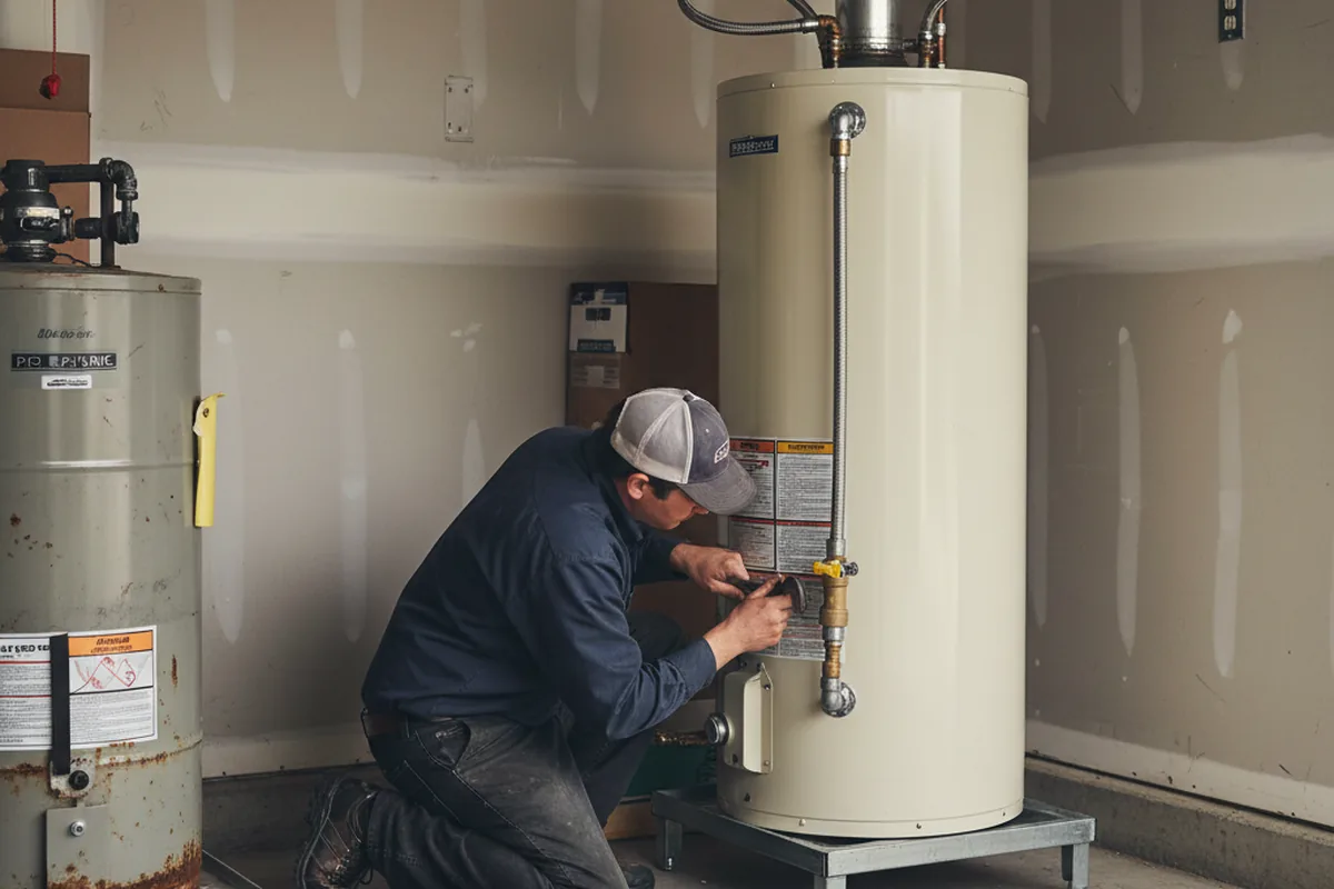 Water heater and shutoff valve replacement in Belvedere Tiburon